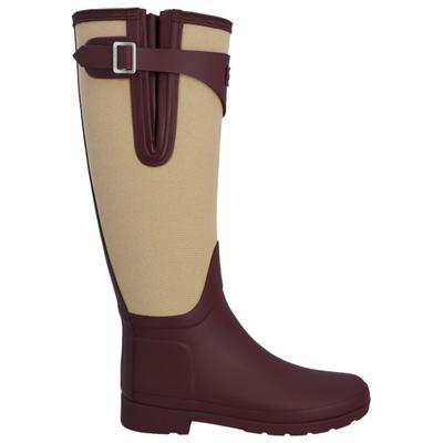 Hunter Boots - Women's Refined Tall Canvas Boot - Gummistiefel 43 | EU 43 braun/beige