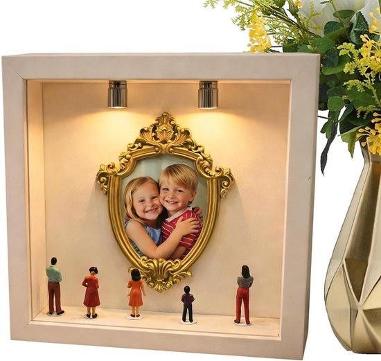 Museum Silhouet Doos Herinneringen Display met Miniatuur Frames 16,9 x 16,9 cm