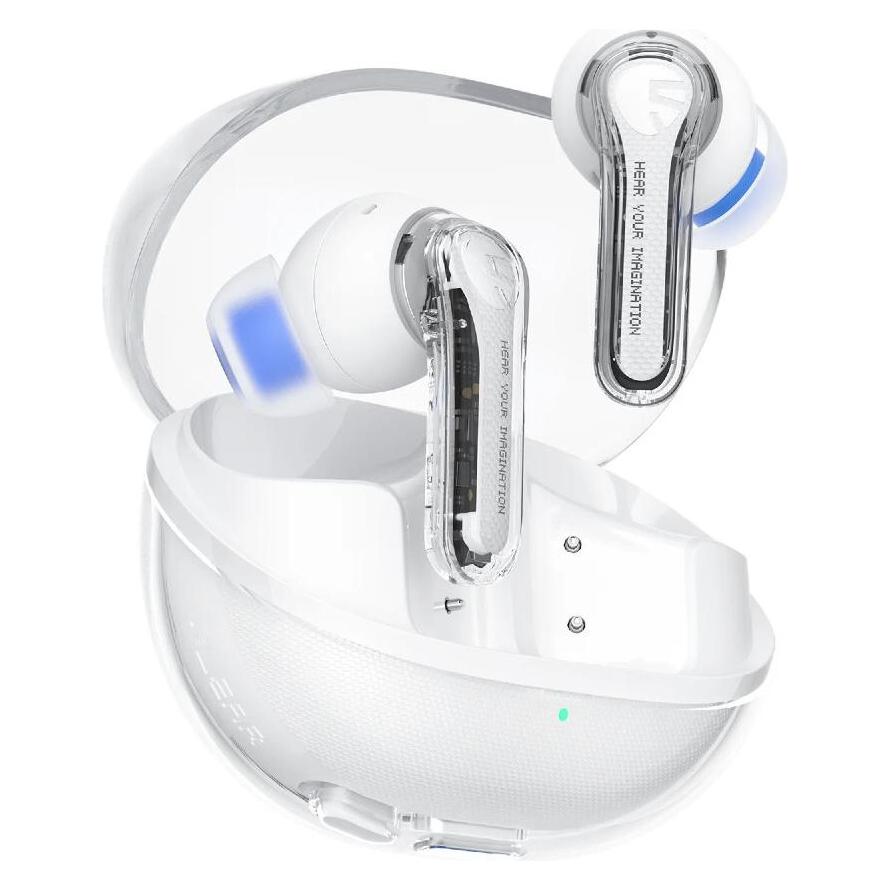 Soundpeats Clear (Keine Geräuschunterdrückung, 7 h, Kabellos) (Clear white)