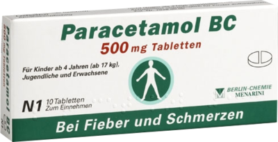 BERLIN-CHEMIE AG PARACETAMOL BC 500 mg Tabletten 10 St 04088345