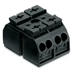 Wago 862-552/999-950 4-Leiter-Geräteanschlussklemme,für Anwendungen Ex e II geeignet,ohne PE-Kontakt,schwarz 862552999950  - 500 Stück