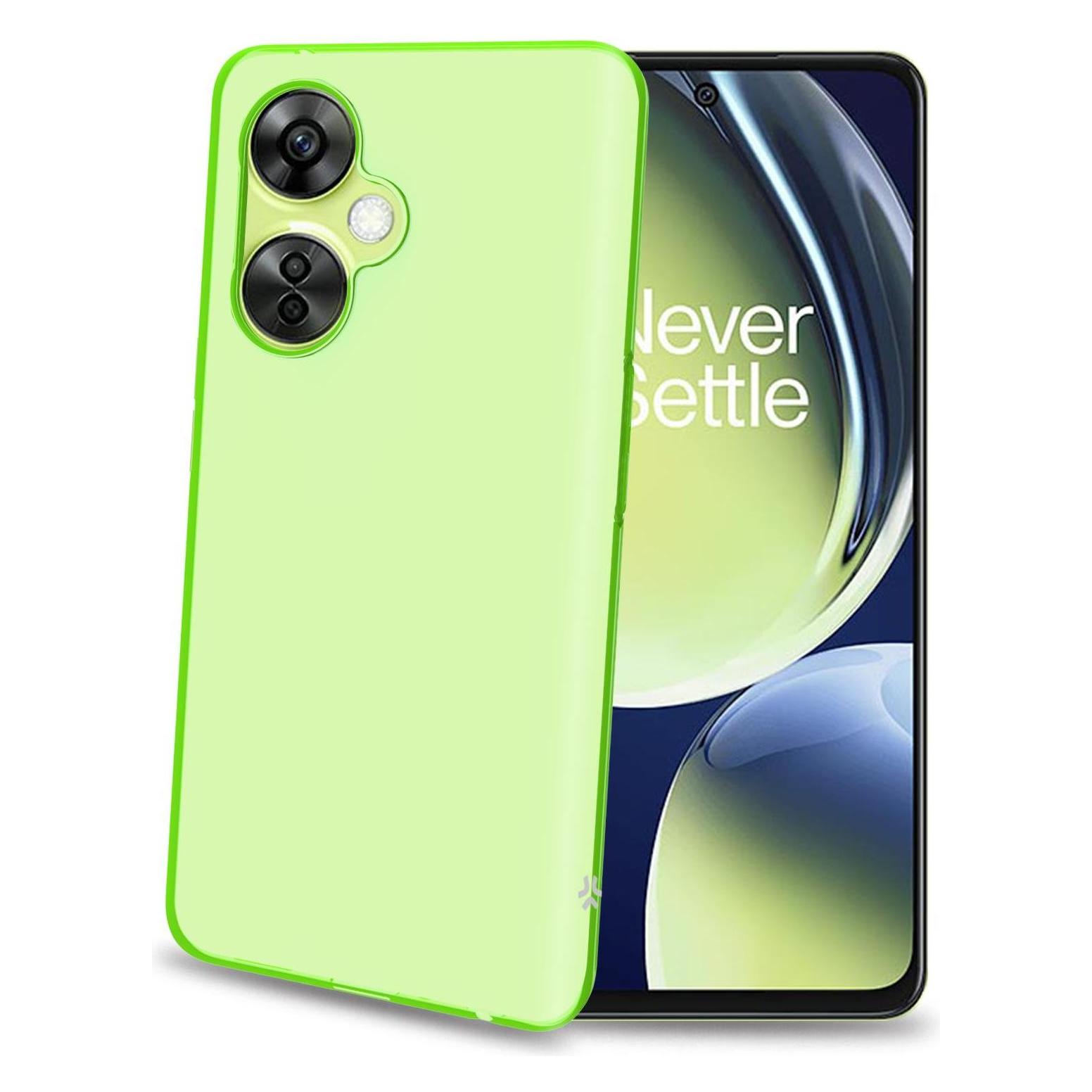 Celly Gelskin Hülle transparent grün für OnePlus (OnePlus Nord CE 3 Lite) (GELSKIN1127GN)
