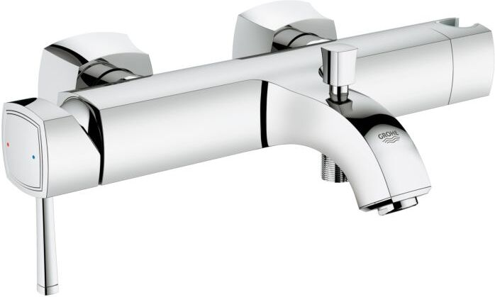 Grohe Grandera Wannen Armatur 23317000 chrom, mit integriertem Brausehalter