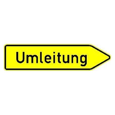 Magni VKZ.454-20, 1250x350mm Umleitung rechtsweisend RAL-Gütezeichen Folie RA1 (80657400)