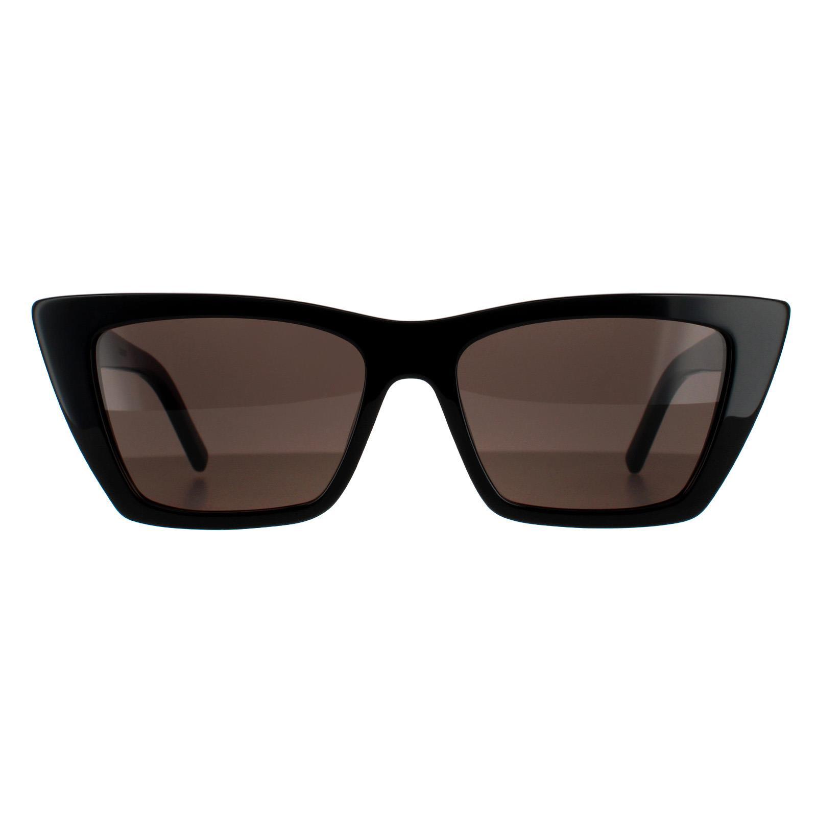 Saint Laurent Katzenaugen Damen Sonnenbrille Schwarz Grau