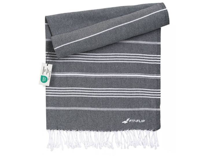 Hamamtuch Baumwolle Recycelt 100x200cm Anthracite - Sultan
