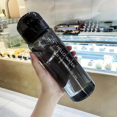 Uplifted Finds 780ml BPA Free Transparent Portable Water Bottle black