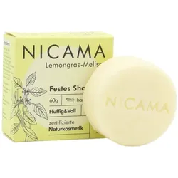 NICAMA Festes Shampoo Lemongras-Melisse (Fluffig & Voll)