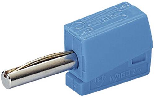 WAGO Bananenstecker Stecker, gerade Stift-Ø: 4mm Blau