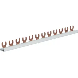 Hager KDN163A Phasenschiene 1 polig mit Gabelanschluss 10mm2 63A 12 Module