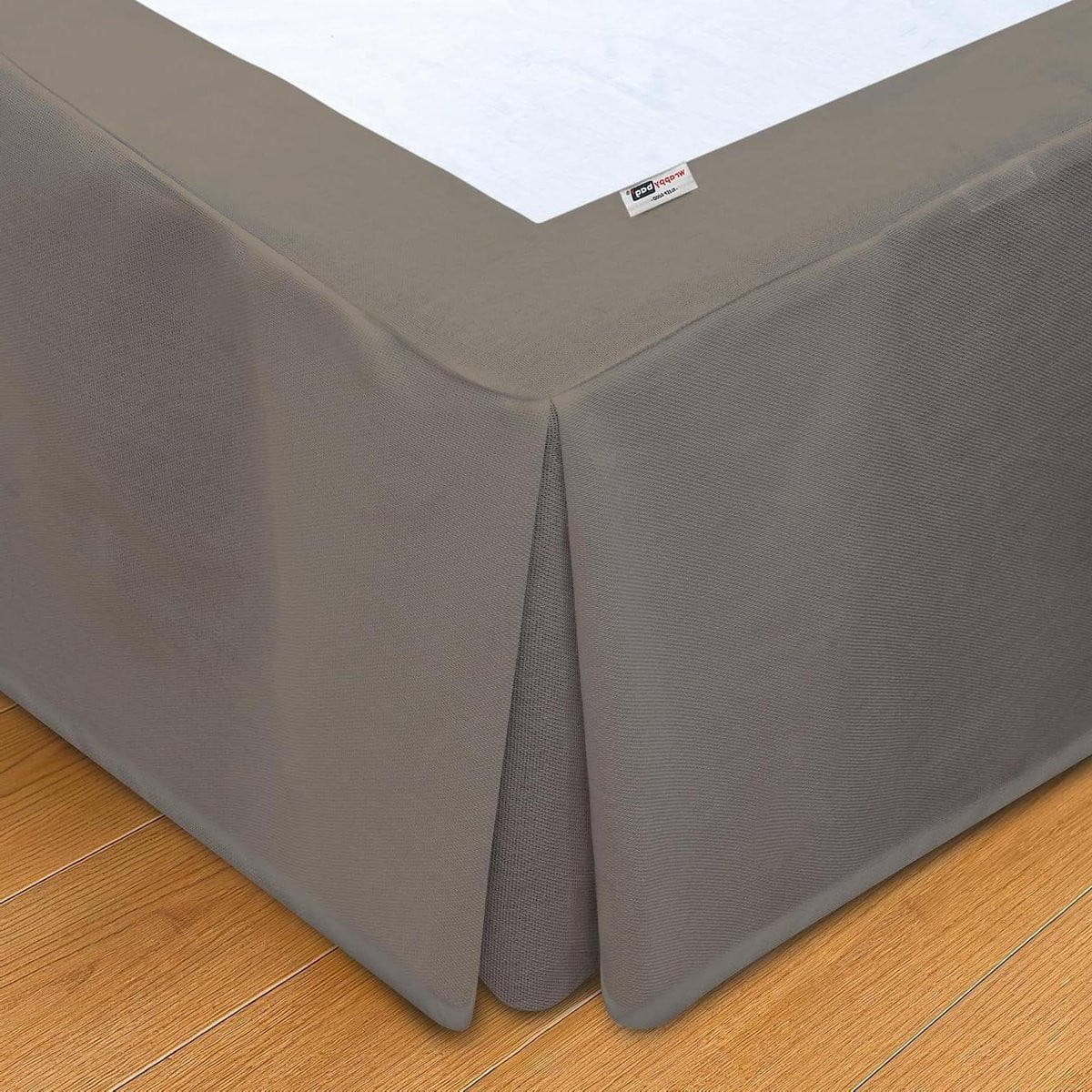Boxspringhoes Lange Bedrok Taupe - 90 x 200 cm