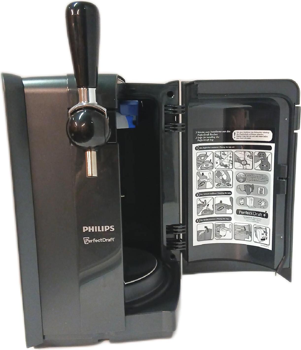 Philips 5000 series PerfectDraft Bierzapfanlage, 6 l, Draft-Bierzapfanlage, Kunststoff, Schwarz, 1,1 m, 32 °C