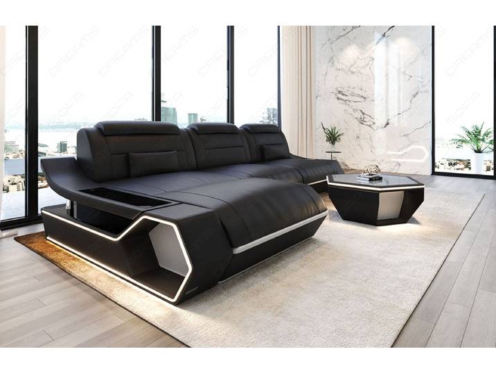 Ecksofa Toscano L-Form in Leder