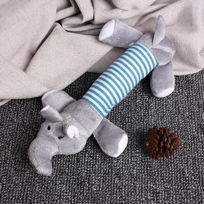Snug & Styled Cute Elephant Squeaky Plush Dog Toy Durable Chew Toy elephant
