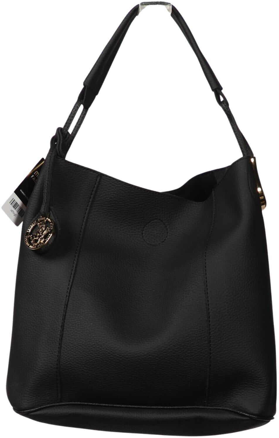Beverly Hills Polo Club Damen Handtasche gross Leder, Schwarz, Leder / kein / Etikett - Second Hand
