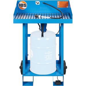 IBS Teilewaschgerät 2120018, mit Kaltreiniger, 50 Liter Fassaufnahme, Waschpinsel & Pumpe mit 6-8 l/h