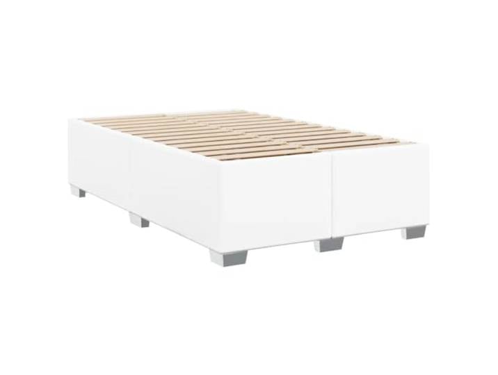 vidaXL Bettgestell Weiß 120x200 cm Kunstleder