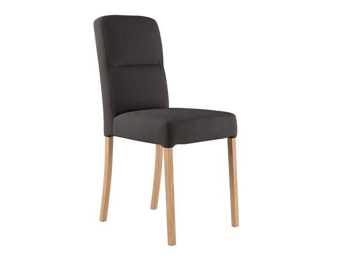 Vierfußstuhl Emma II Webstoff anthrazit, B: 43 cm