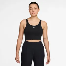 NIKE Tempo Mid Support Tanktop Sport-BH Damen 010 - black/black XL