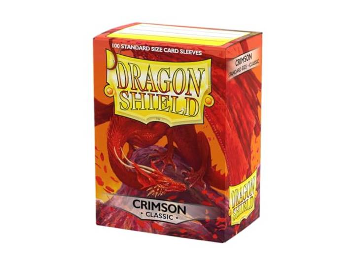 Dragon Shield - Classic Standard Size Sleeves 100Pk - Crimson, ART10021