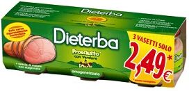 Dieterba Omogeneizzato Prosciutto 3 Vasetti da 80 g
