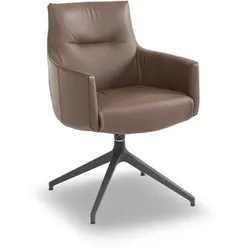 MAISON Stuhl Salinas Leder Braun Espresso