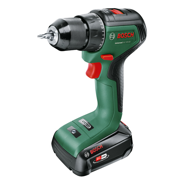 Bosch Akku-Bohrschrauber UniversalDrill 18V-60, 1 x Akku PBA 18V 2.0Ah, Tragekoffer 06039D7001