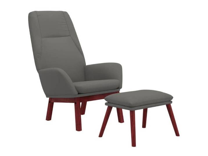 Fauteuil relax - LEMON - contemporain - avec repose-pied Gris clair Tissu S270