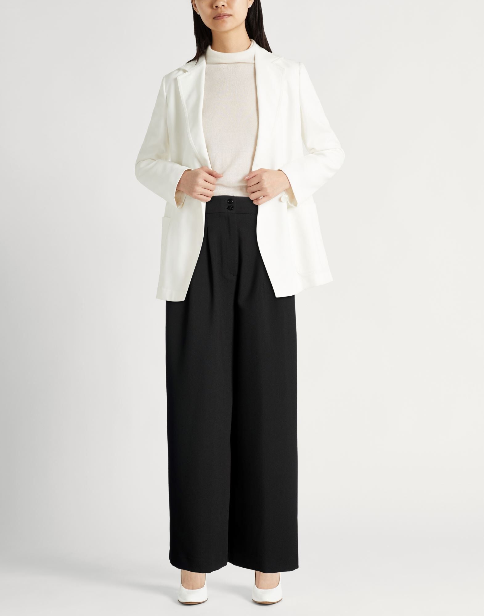 Annarita N. Pantalones Mujer Negro 36 Mujer