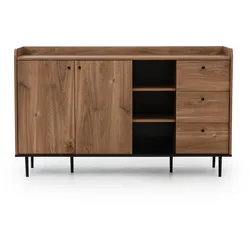 KOMMODE Vasilia mit 2 Türen und 3 Schubladen, Brandy Castello
