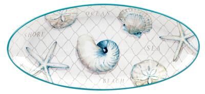 "Certified International Ocean View Fish Platter - 19"" x 8.75"" x 1.5"""