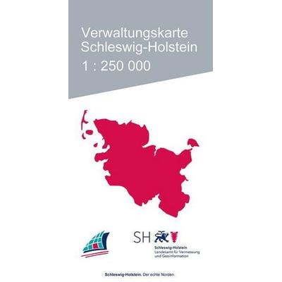 Verwaltungskarte Schleswig-Holstein, Karte von , Landesamt f.Vermessung, 978-3-89130-347-4