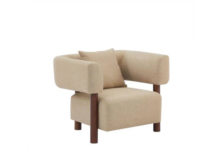 Fauteuil tissu 1 place sable