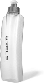 Inspire Picks Upgraded Curved Easy Grip Sports Water Bottle Ergonomic Fitness Bottle For Running And Cycling Belt Packs white