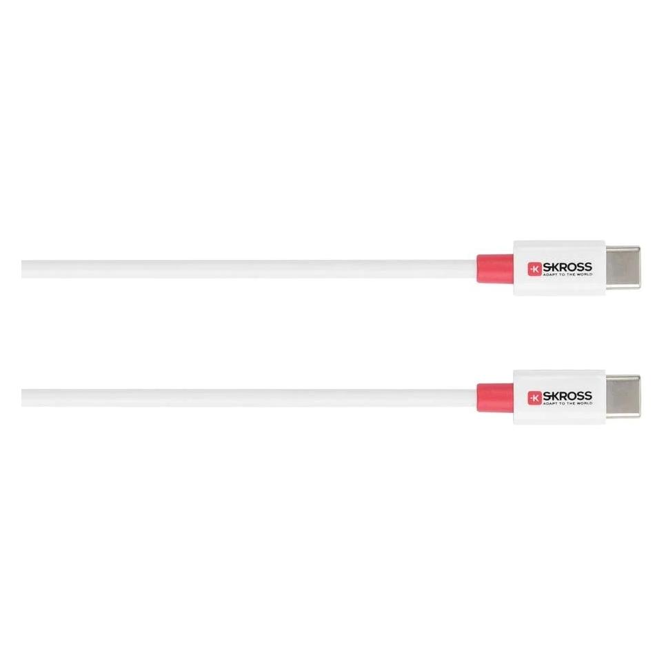 Skross USB Kabel USB-C to USB-C Cable 2.0, 1,2m white (1.20 m, USB 2.0, 36 W) (SKCA0008C-C120CN)