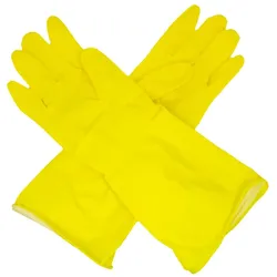 Romed Haushaltshandschuhe, gelb, 100% Naturlatex Small / 12 x 12 = 144 Paar