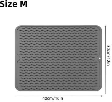 Inspired Finds Silicone Kitchen Draining And Heat Insulation Mat Countertop Drying And Anti Scald Tableware Mat m
