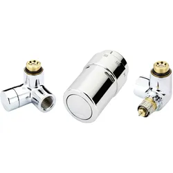 Danfoss X-tra Design Set Chrom, Ventilgehäuse RA-URX rechts
