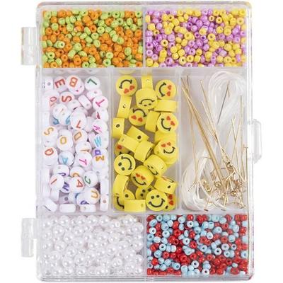 Creativ Company DIY Sets Beads Kreativ Mix Schmuck, Kräftige Farben, Fruchtmischung, Kreativ Box