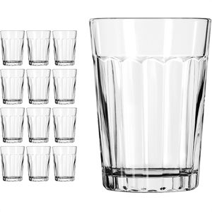 Libbey Trinkgläser Saftglas Paneled Tumblers, 251ml, 12 Stück