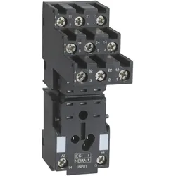 Schneider Electric RXZE2S111M Sockel für RXM, 3 polig, getrennte Kontakte, Kastenklemmen  - 10 Stück