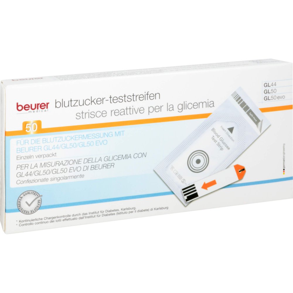 1001 Artikel Medical GmbH Beurer Gl44/gl50 Blutzucker-teststreifen Folie 12772630