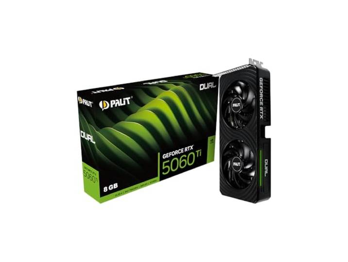 Palit GeForce RTX 5060 Ti Dual (8 GB GDDR7/PCI Express 5.0/2572MHz/28000MHz)