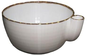 KitchenNation Stoneware Vortex Fruit Washing Bowl Self Rinsing Berry Washing Bowl & Rinse Colander white