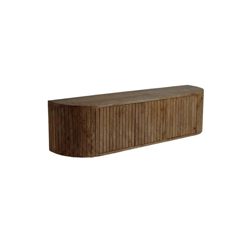 Label51 Tv-meubel Miya Nature Smooth van Mangohout, 160 cm