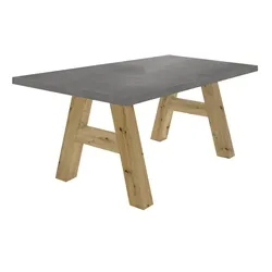 ESSZIMMERTISCH Elia 2 140 x 90 x 75 Esstisch Asteiche/Graphit