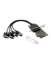 Conceptronic PCI Express Card 4-Port RS232 DB9 Adapter (EMRICK12B)