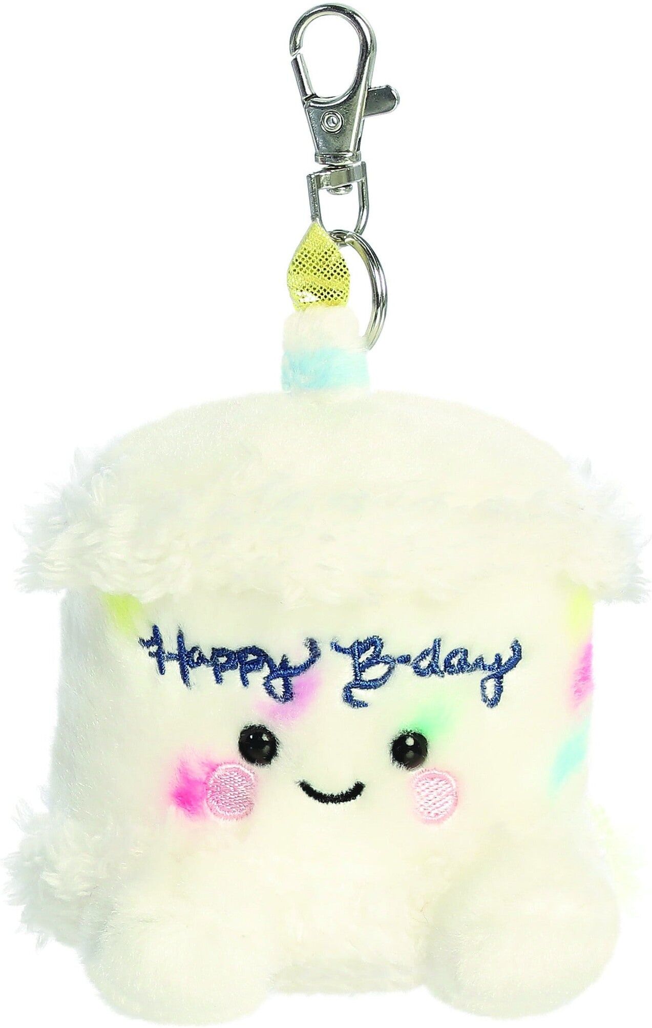 Aurora Palm Pals Happy B’Day Cake Clip-On Keyring 10cm for Kids