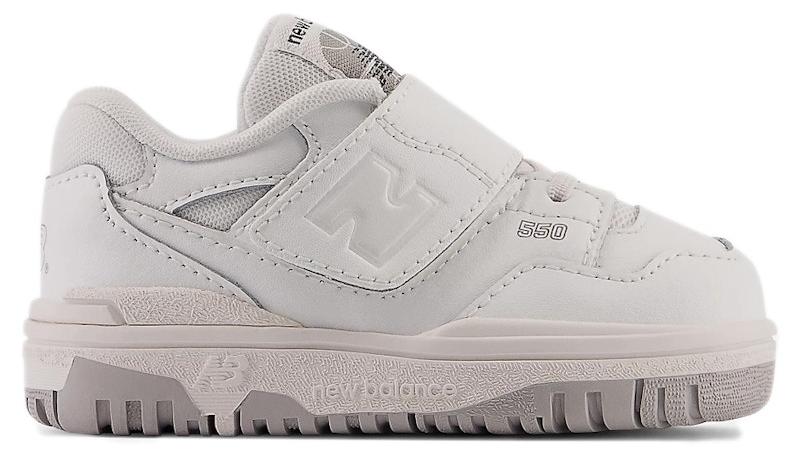 New Balance 550 Bungee Lace Strap White Grey (TD) - EU 23.5