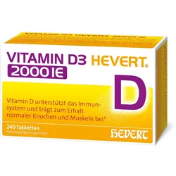 VITAMIN D3 HEVERT 2000 I.E. Tabletten 240 St